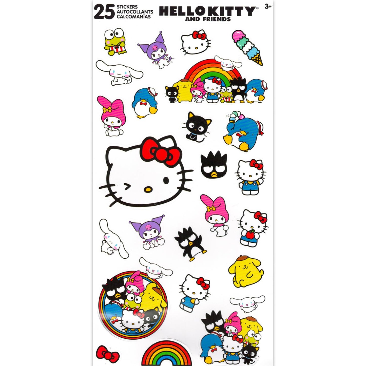My Melody Backpack for School - Bundle with 16” My Melody School Backpack Plus Hello Kitty Stickers, Water Bottle, More | Hello Kitty and Friends Backpack for Girls
