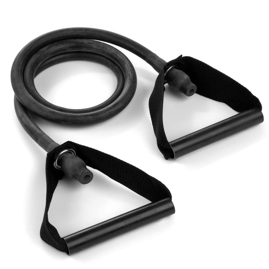 Champion Sports XP Resistance Tube Band – Extra Heavy, Black – Strength Training, Stretching, Rehab, Home Workout