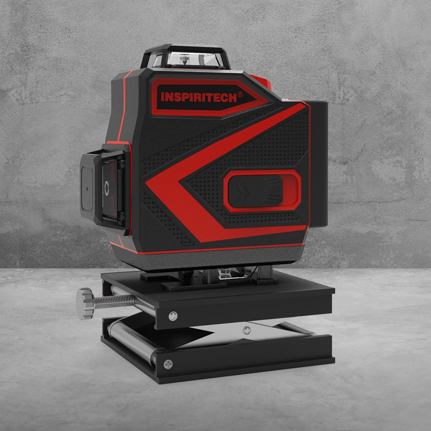 INSPIRITECH Tile Laser Level 360 Self Leveling - Floor 4 x 360 Green Beam Cross Line Laser Leveler Tool - 16 Lines Ceiling Nivel Laser for Construction - Hard-Sided Case and 2 Batteries-C