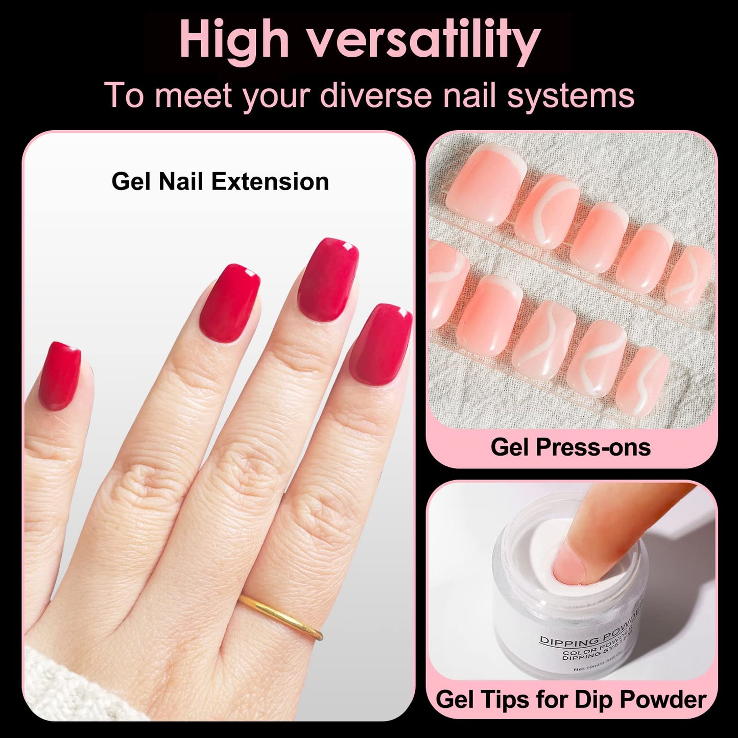 SINOKAME Extra Extra Short Coffin Nail Tips, No File Matte XXS Coffin Soft Gel Fake Nails Full Cover, Petite Nails for Small Regular Nail Beds,Clear Fake Acrylic Nails for Extension,15 Sizes 360Pcs