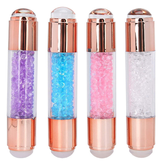 4Sets Dual Ended Nail Stamper Kit, Manicure Art Stampers Silicone Stamp Pens Double Ended W/Nail Seal Plate for Home Nail Salon Manicure Tools DIY Nail Art Designs