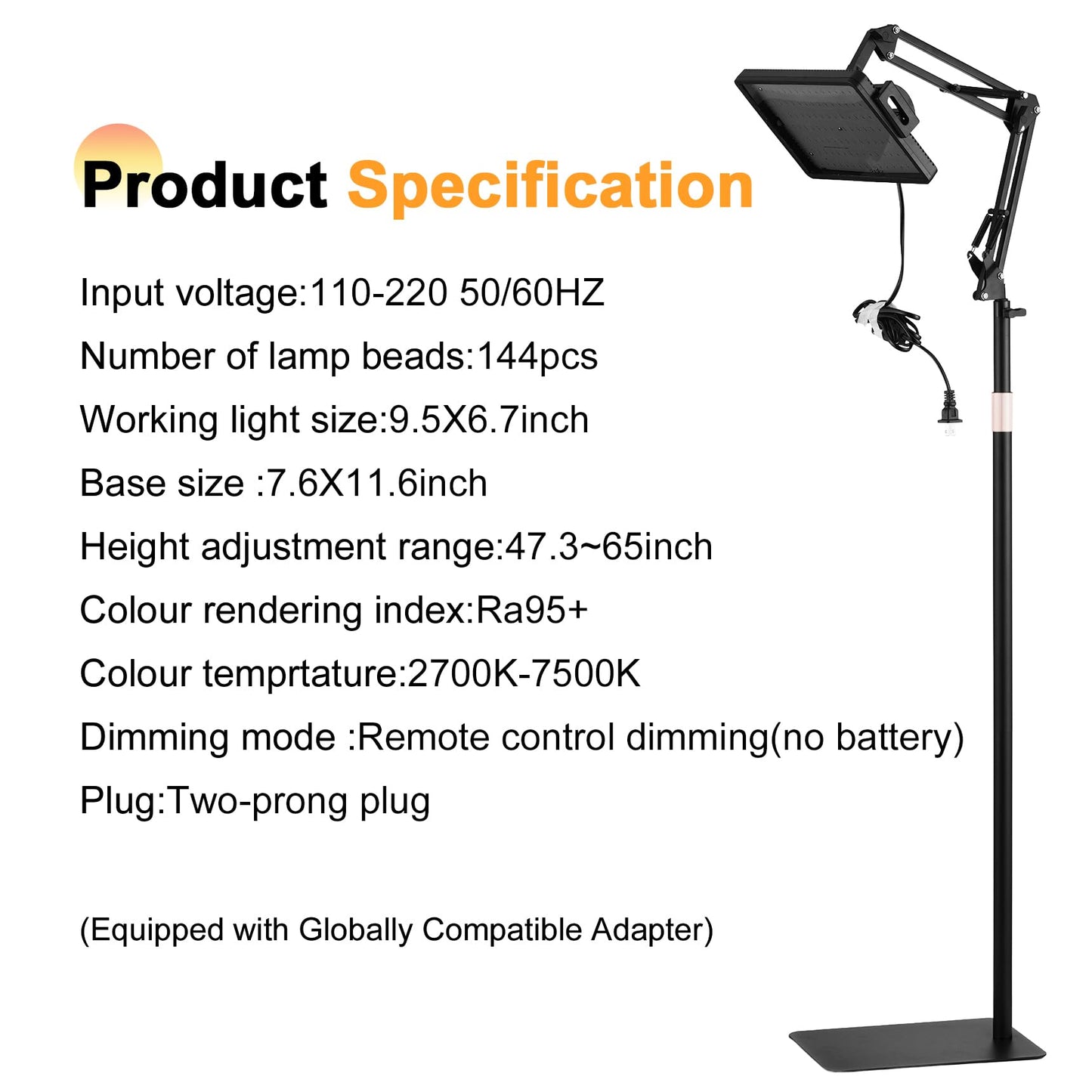 Tattoo Light Kits and120 LED Polarized Light for Tattoo Kit with 52 mm Polarized CPL Len, Tripod Stand, LED Tattoo Lamp, Multi-Function Clip,iPad Clip Remove Glare for Taking Tattoo Photos and Live St