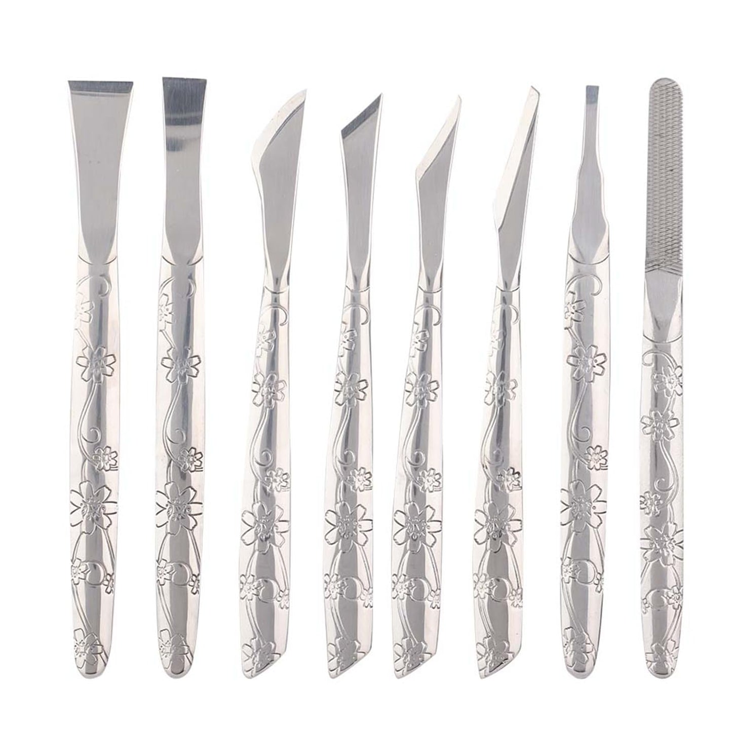 WQAPVHBG 8Pcs Ingrown Toenail Removal Kit, Stainless Steel Pedicure Kit, Pedicure Knife Dead Skin Removal, Ingrown Toenail Treatment Tool Set with A PU Leather Box