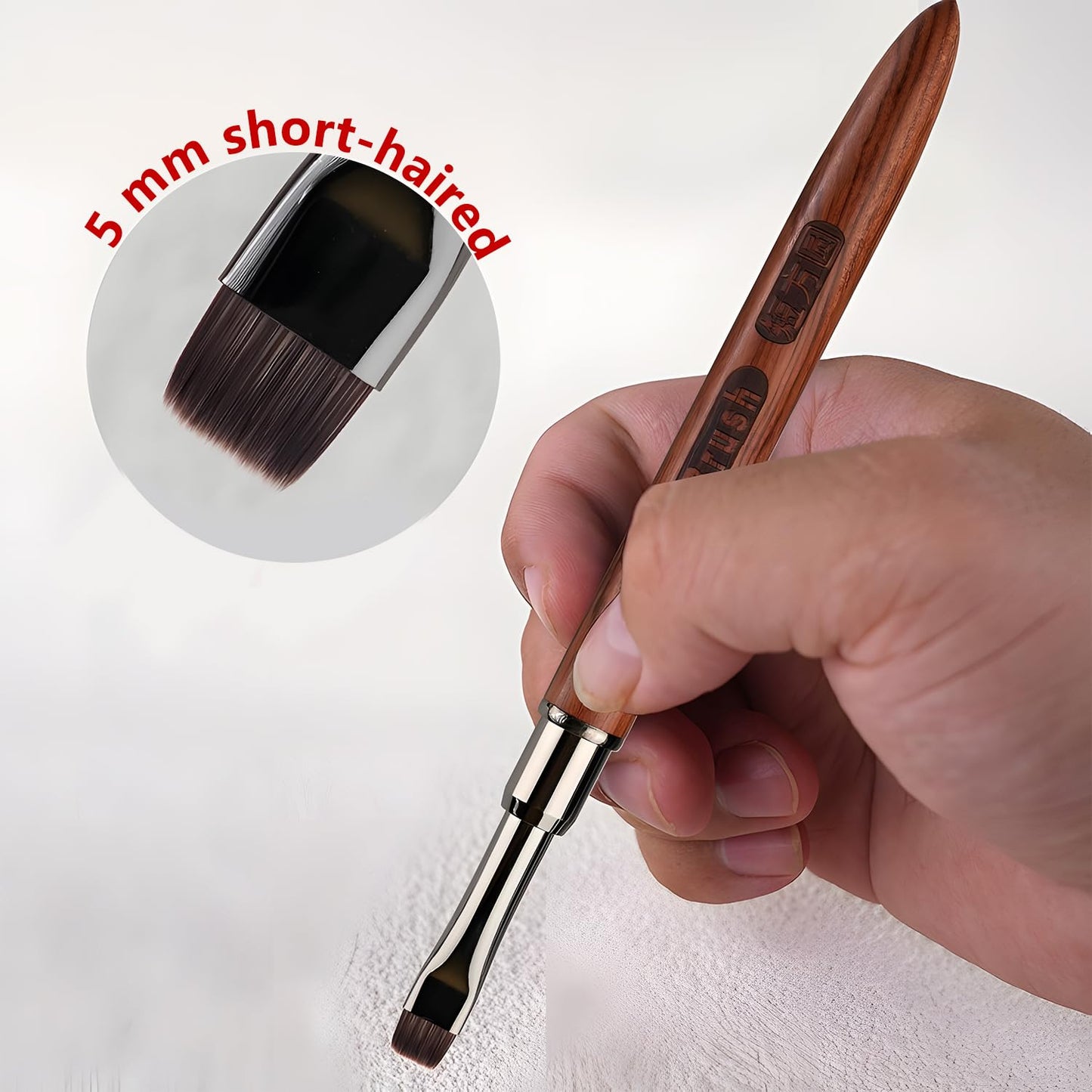 Double Nail Art Sculpture Pen: Silicone & Metal Dual Tipped Nail Brushes Silicone Nail Art Tools for Design Nail Foil Carving Drawing Shaping Effect Nail Art Pens for Home and DIY (Brown)