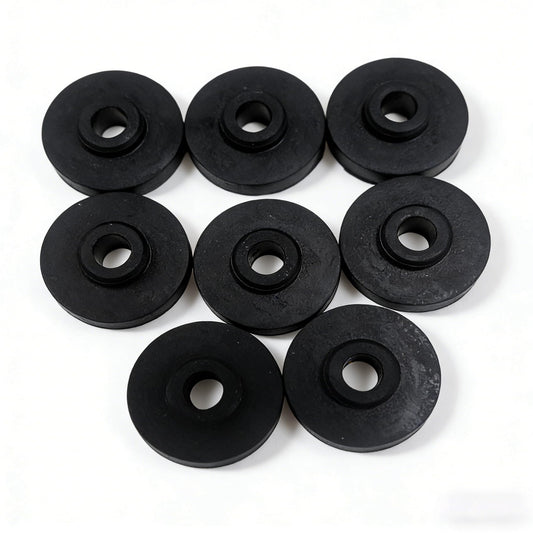 8 Pack Rubber Feet,Diameter: 1.34 in High Damping Vibration Damping Ring for Electric Motor,Refrigeration Compressor,Quiet Vibration Reduction Place (Natural Rubber) (8NaturalRubber)