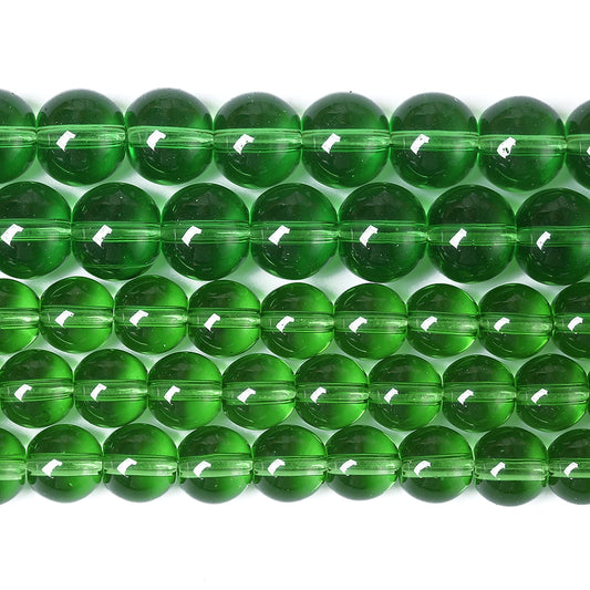 6MM 63PCS Green Glass Spacer Loose Beads for Jewelry Making DIY Bracelet Necklace