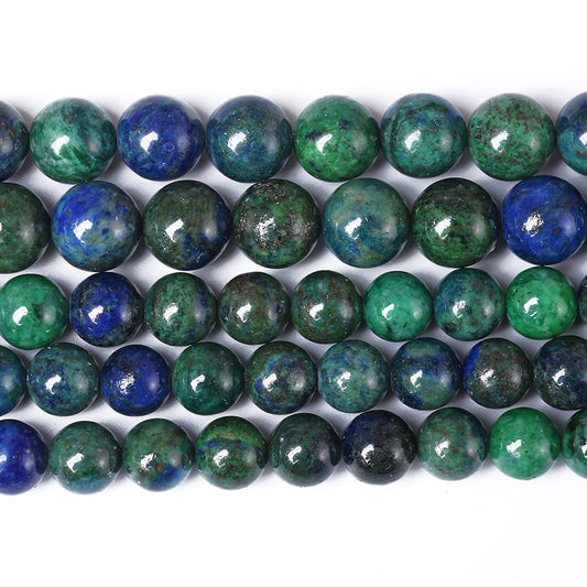 8MM 45PCS Natural Stone Lapis Chrysocolla Loose Beads for Jewelry Making DIY Bracelet