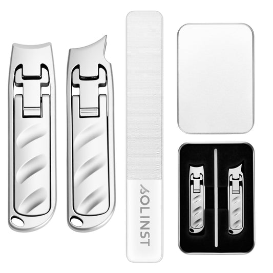 GRANDMIDAS Nail Clipper Set for Women, Professional Nail Cutter with Ergonomic Design, Durable Stainless Steel Nail Clippers for Precise Trimming - Gift for Men, Women and Seniors