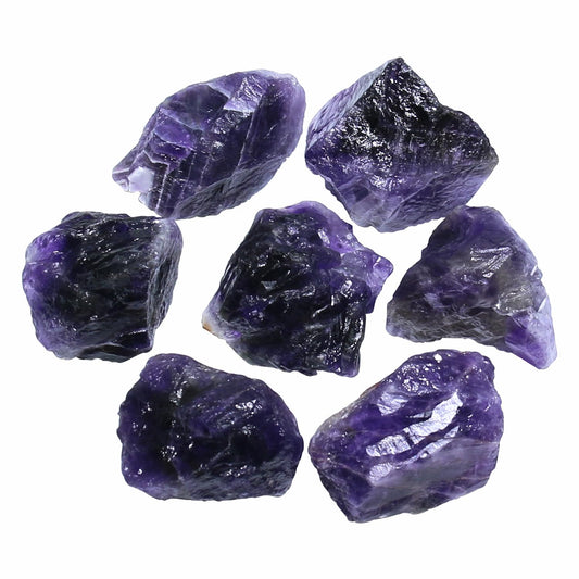 Nvzi Raw Amethyst Stone Crystals Bulk, Real Gemstones and Crystals, Rocks and Minerals, Healing Crystals, Quartz Crystals and Healing Stones, Cuarzos Originales De Energia Y Piedras(1LB)