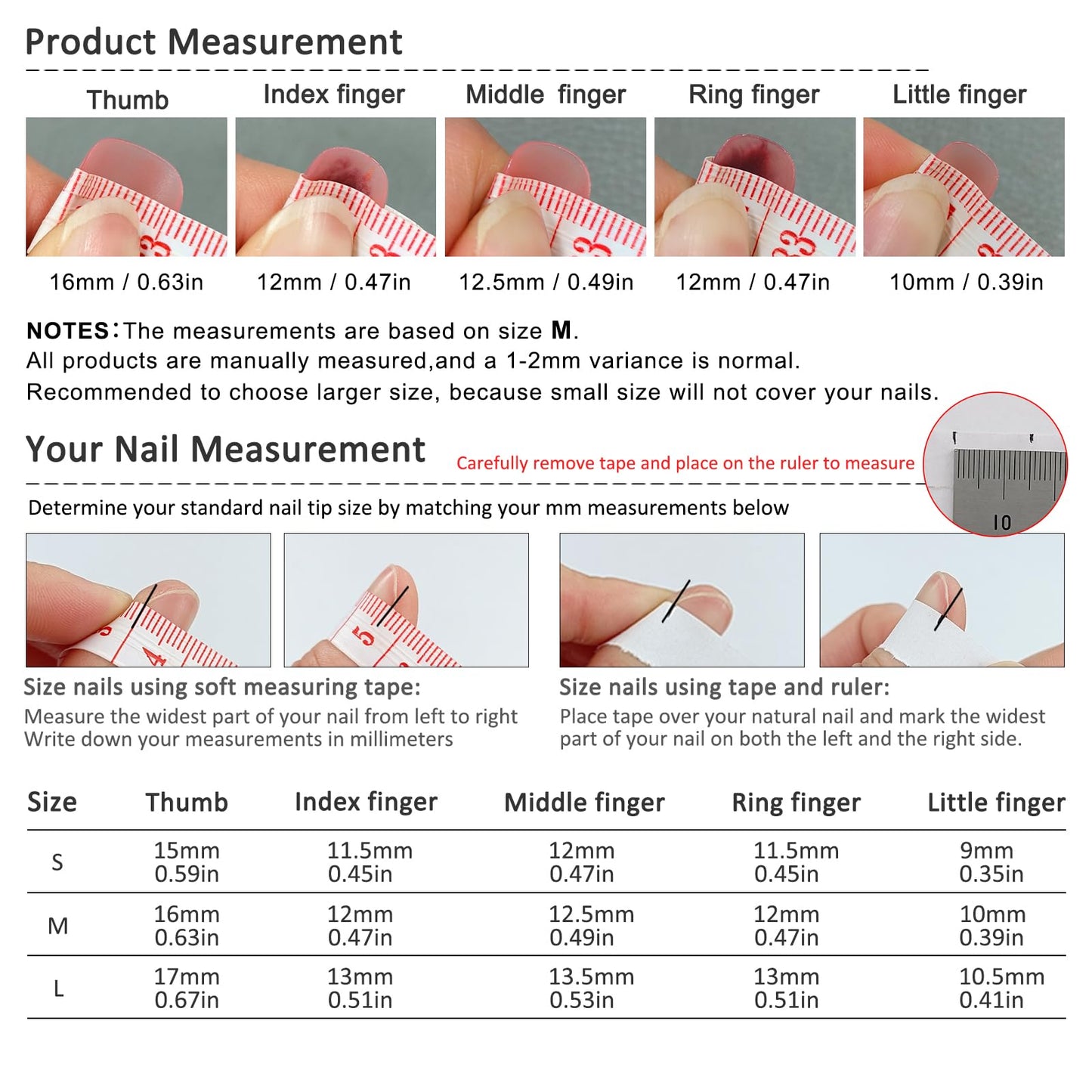 TENPAL Wine Red French Tips Press on Nails Medium Coffin, Ombre 5D Flower Pearl Sweet Sexy Glitter Handmade Fake Nails Reusable Daily Wear Salon Acrylic False Nails for Women 10PCS(M)