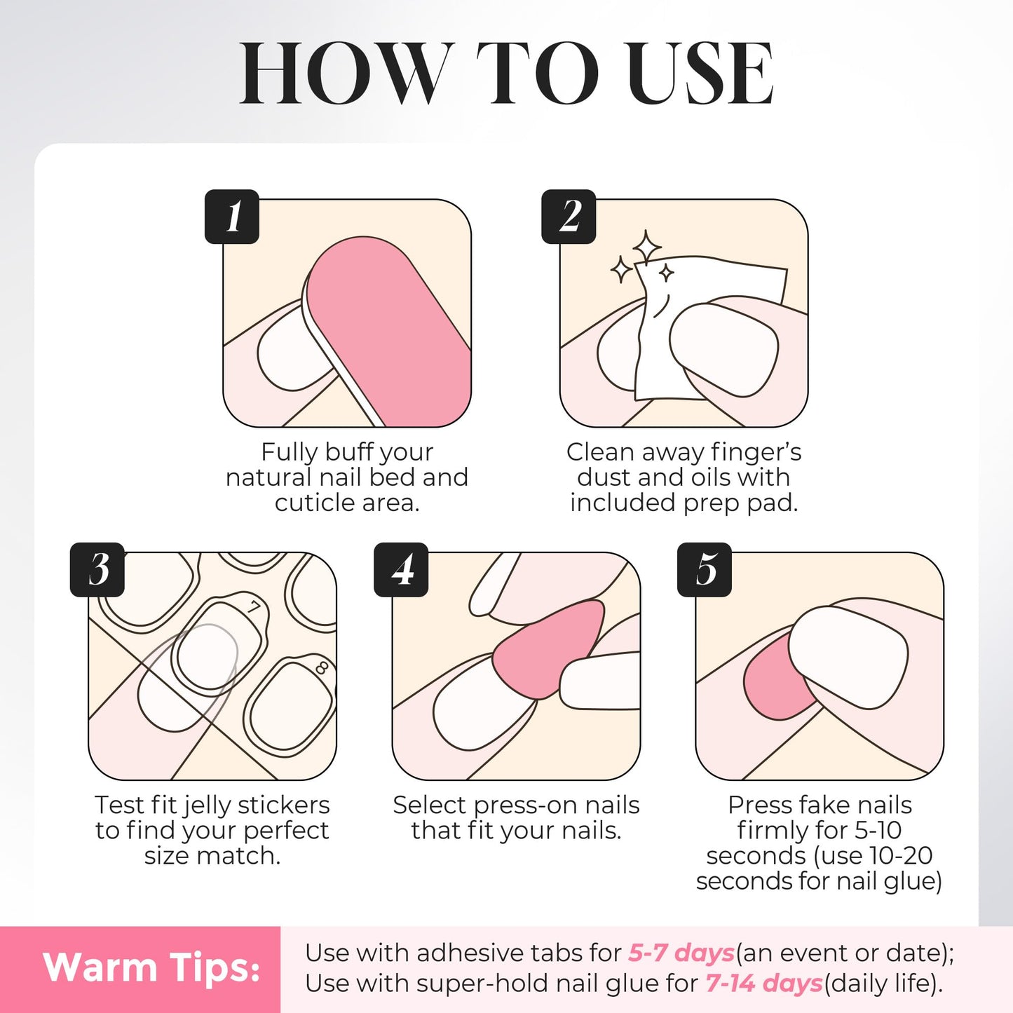 UNA GELLA Press on Nails Almond - 32Pcs 16 Sizes Nude Pink Fake Nails with Starburst Rhinestones, Soft Gel False Nails, Reusable Glue on Stick on Nails for Women DIY Manicure