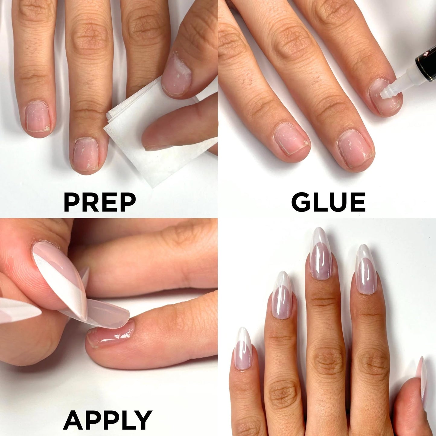 GLOSSY MAGENTA Press-On Nails by Lavaa Beauty | Medium Square | Magenta Purple Pink Glossy Nails