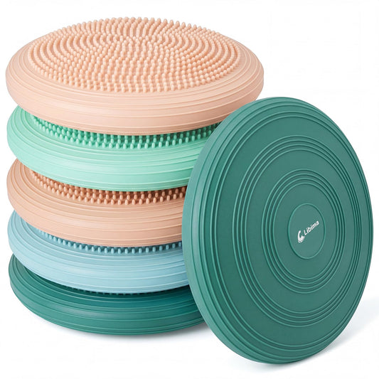 Libima 6 Pcs Inflated Wiggle Seat for Sensory Kid 13 Inches Multipack Wobble Cushion Balance Disc Flexible Seating Wobble Chair for Classroom Office Student Staff Chair Seat Pet Cushion(Macaron Color)