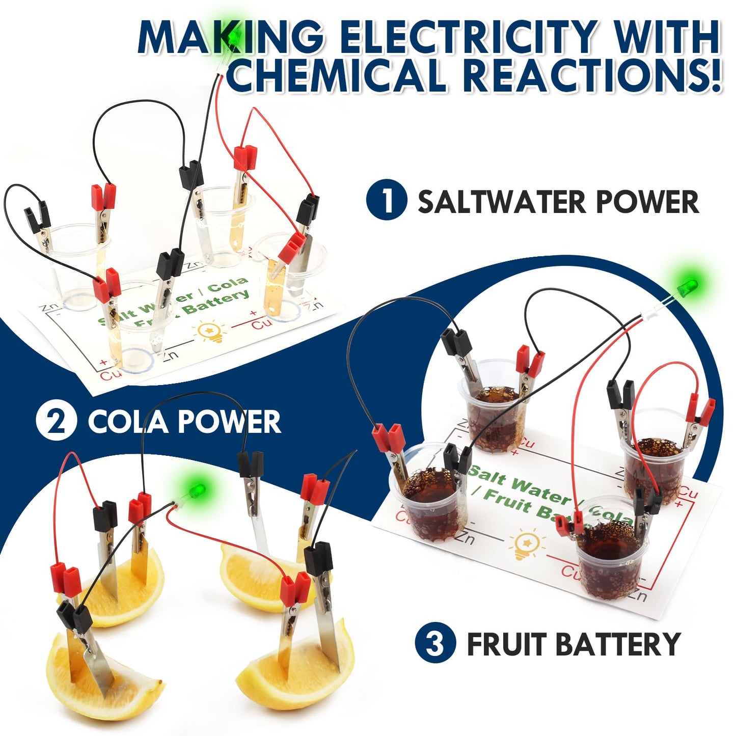 STEM Electric Circuit Kit for Kids Ages 8-12, Electrical Circuits Science Project Light Bulb Experiment, Educational STEAM Kits Electricity Toys Boys Girls Electronic Activities 6 7 8 9 10 12 Year Old