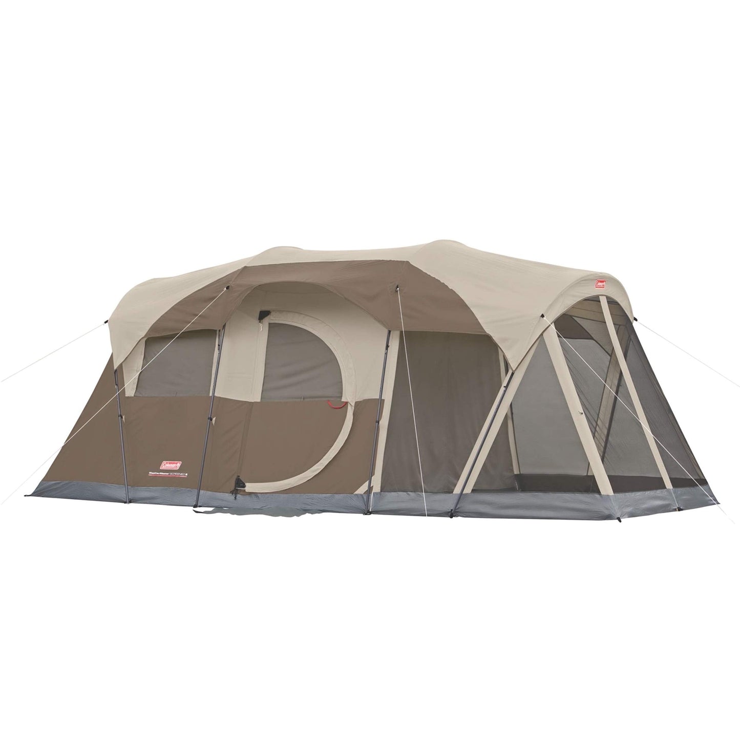 Coleman 6-Person WeatherMaster Camping Tent with Screened Porch, Weatherproof Tent with Screen Room, Rainfly & Carry Bag Included