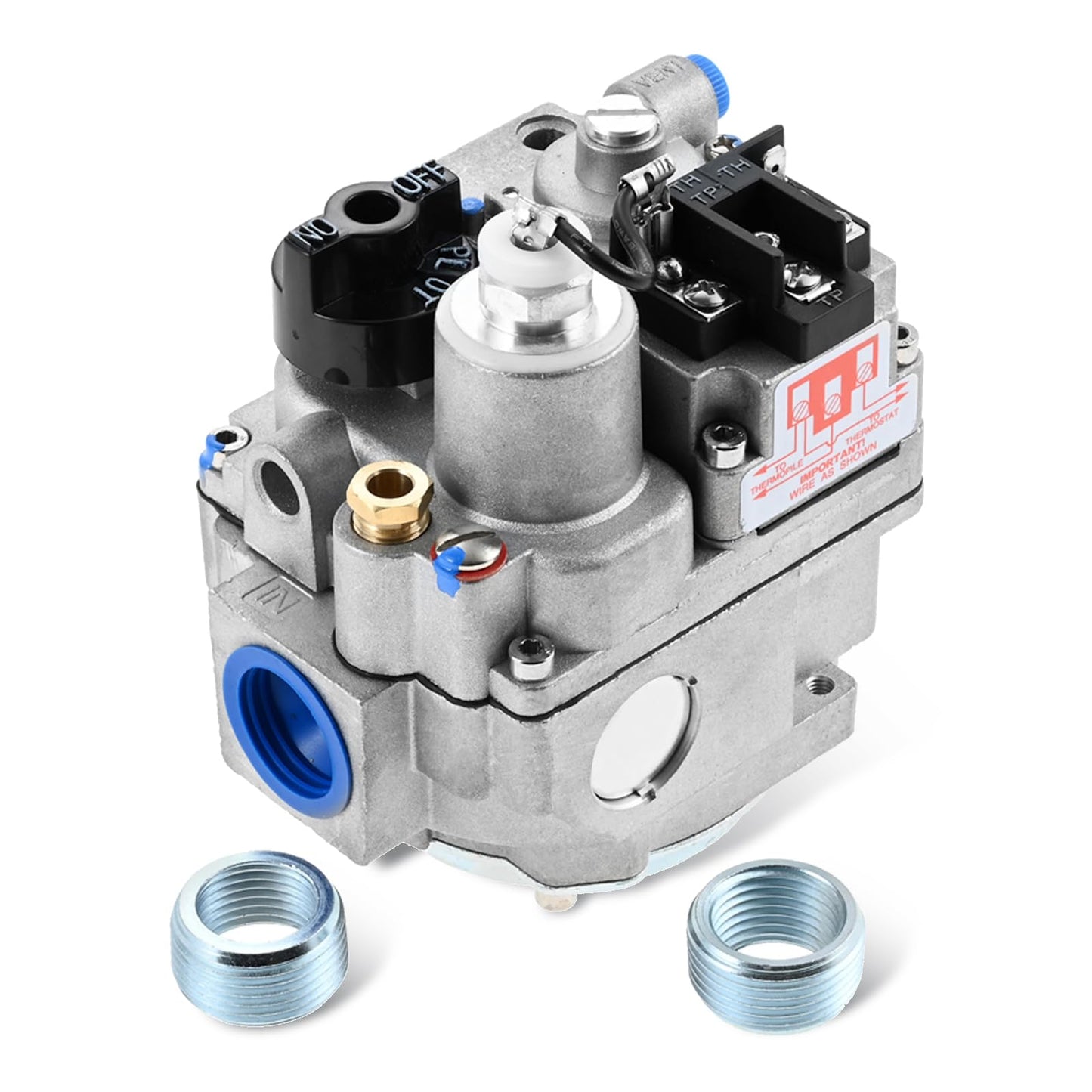 Hicello Replacement for Robertshaw 700-506 Millivolt Gas Valve - 700 Series 200,000 BTU/H Fast Opening, Compatible with Natural Gas Water Heaters, Furnaces & Commercial Gas Fryers