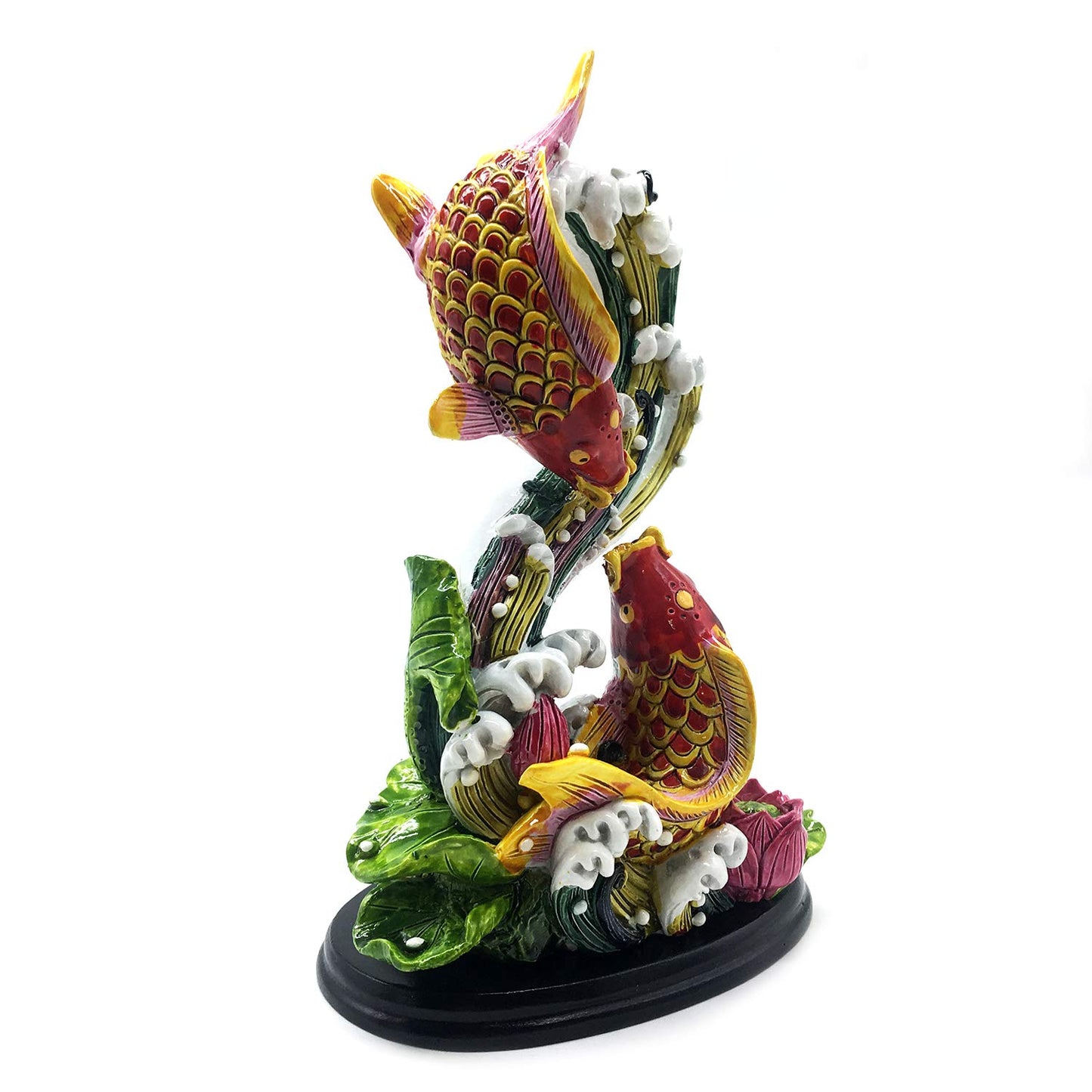 FUNSXBUG Chinese Feng Shui Fish Statue Feng Shui Decor Home Office Decoration Tabletop Decor Ornaments Good Lucky Gifts