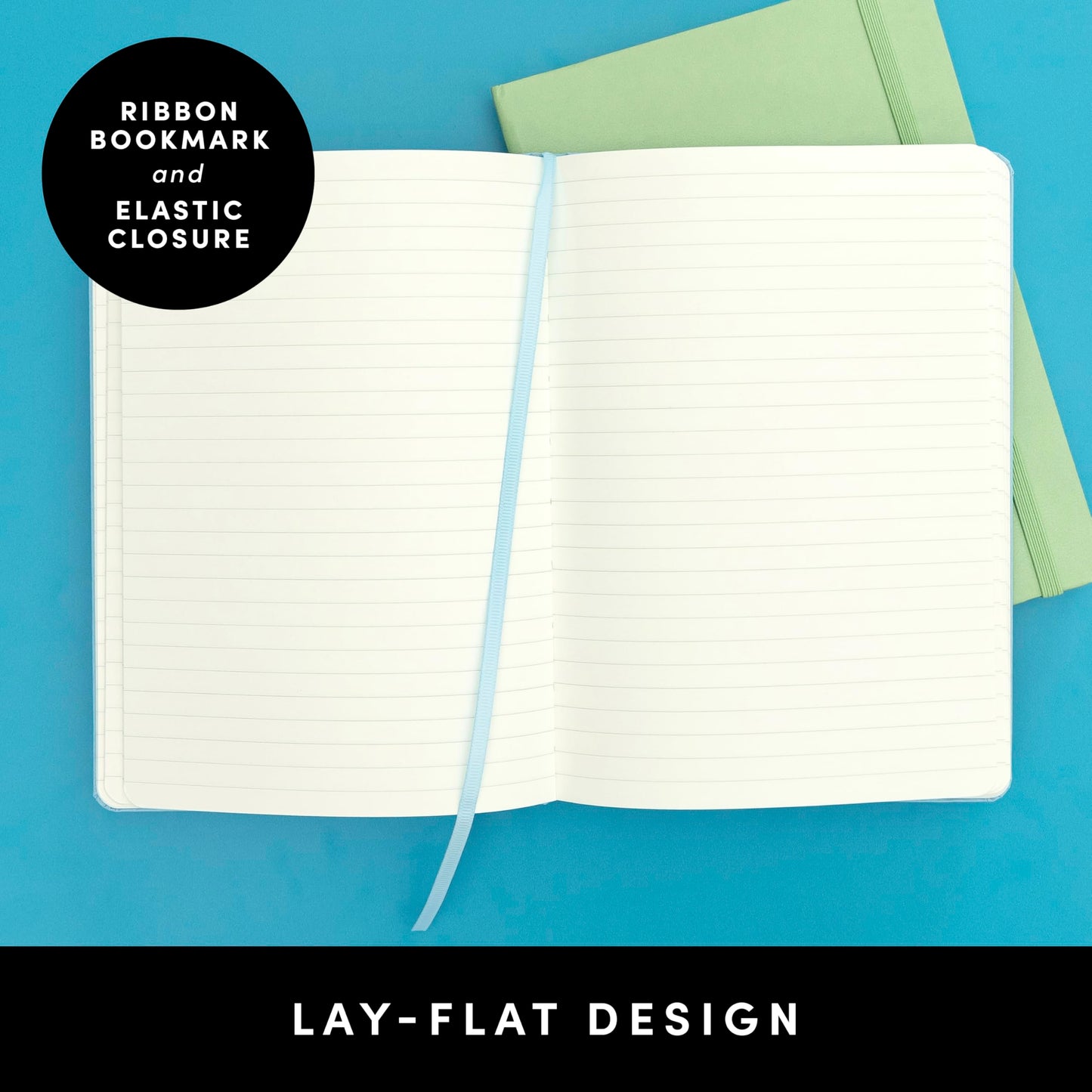 PAPERAGE Lined Journal Notebook, (Navy), 160 Pages, Medium 5.6 in x 8 in - 100 GSM Thick Paper – Hardcover Journaling Notebook for Work, School & Note Taking