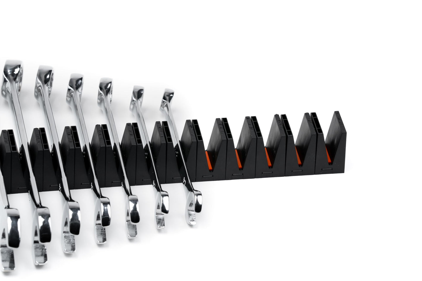 ToolBox Widget Wrench Organizer Pro Series 4.0 – Magnetic Wrench Holders for Tool Drawer – Modular Toolbox Organizer System – Tool Storage for Professional & DIY Mechanics - 1 Pack, 12 Holders