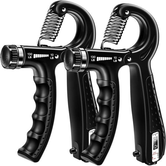HiKeep Grip Strength Trainer (2 Pack), Forearm Strengthener, Hand Grip Gripper Strengthener, Hand Strengthening Devices, Forearm Exerciser, Finger Wrist Strengthener, Exercisers Squeezers for Strength