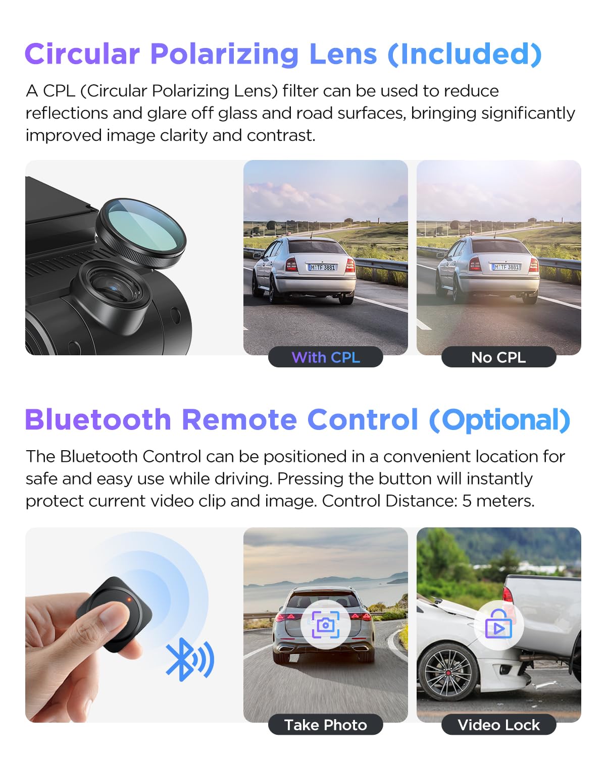 VIOFO A229 Pro 3 Channel 4K HDR Dash Cam, Dual STARVIS 2 Sensors IMX678 & IMX675, 4K+2K+1080P Front Inside and Rear Triple Car Camera, 5GHz WiFi GPS, Voice Control, 24H Parking Mode