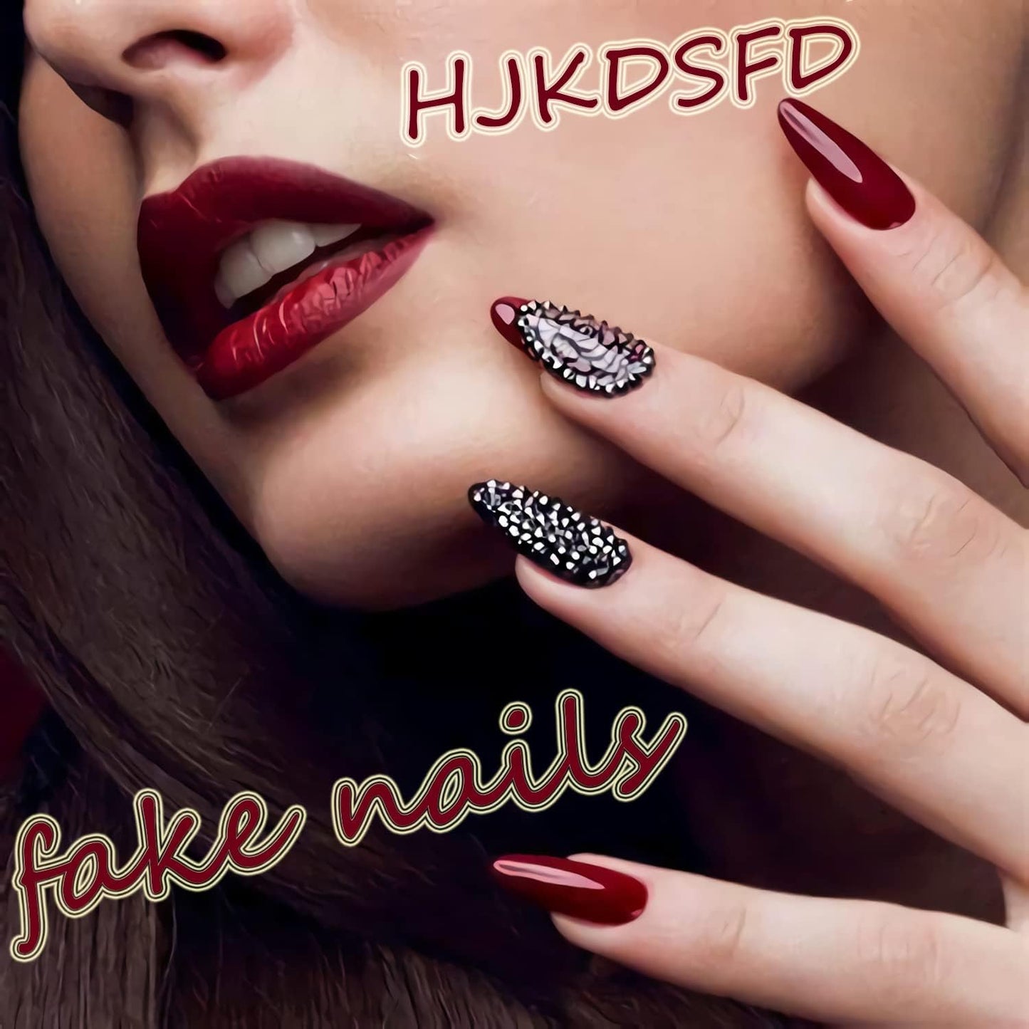 Cute Cherry Press on Nails Short Fake Nails Almond False Nails with Glossy Designs Nude Pink Acrylic Glue on Nail Reusable Holiday DIY Nail Art for Women Girls 24Pcs Stick on Nails