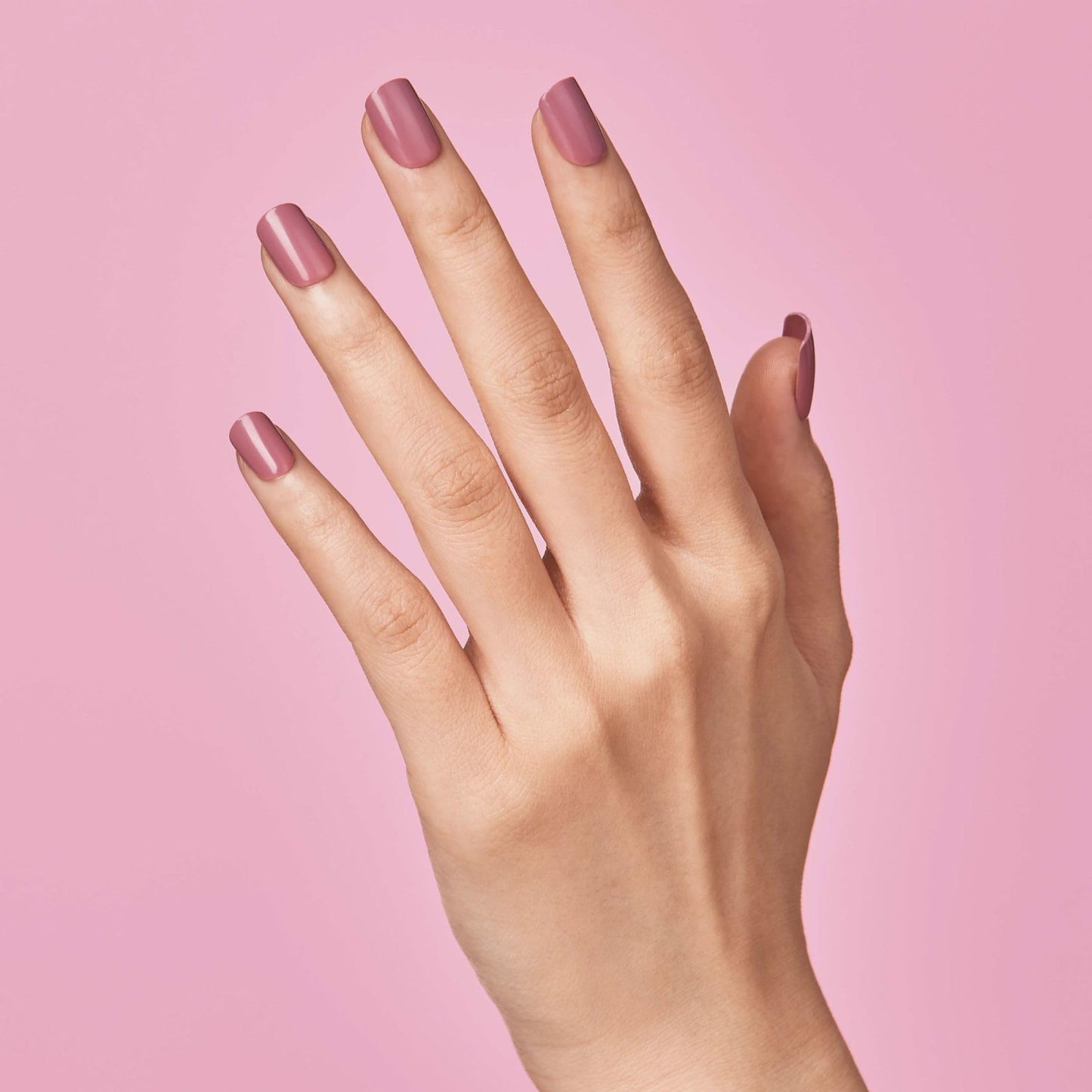 Kiss Impress No Glue Mani Press On Nails, 'Petal Pink', Pink, Short Size, Squoval Shape, Includes 30 Nails, Prep Pad, Instructions Sheet, 1 Manicure Stick, 1 Mini File