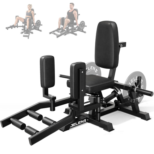JELENS HA01 Hip Abductor Machine, Abduction Adduction Machine with Adjustable Resistance, Plate Loaded Inner and Outer Thigh Trainer for Home Gym Glute and Leg Strength Training