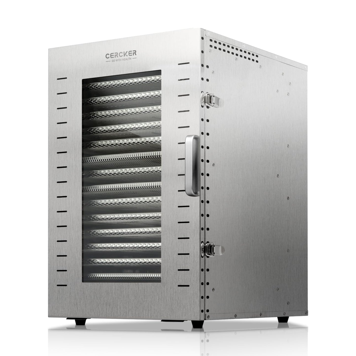 Commercial Food-Dehydrator Machine 16 Trays, 27.28ft² Large Meat-Dehydrator for Food Dryer 70ºF-190ºF,Stainless Steel Fruit Dryer for Jerky, Beef, Herbs