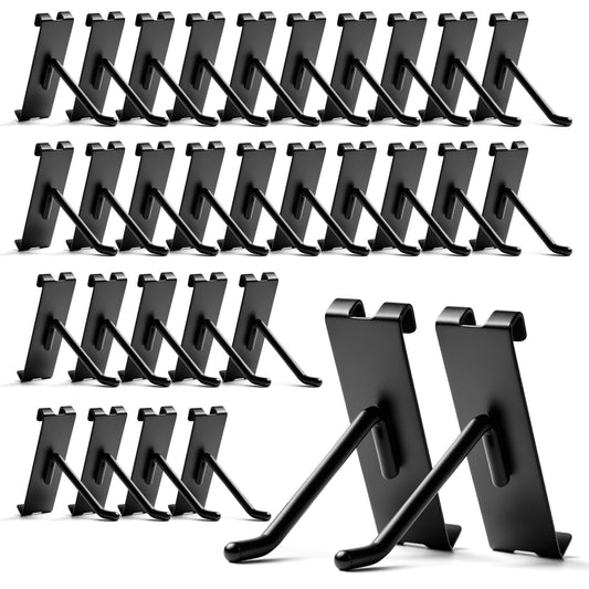 YGPHO Gridwall Hooks 4 Inch, 60 Pack Metal Display Hooks for Grid Wall, Hanging Hooks for Grid Wall Panels, Black Grid Wall Accessory for Clothes, Home Setup, Retail Display- Gridwall Peg Hooks