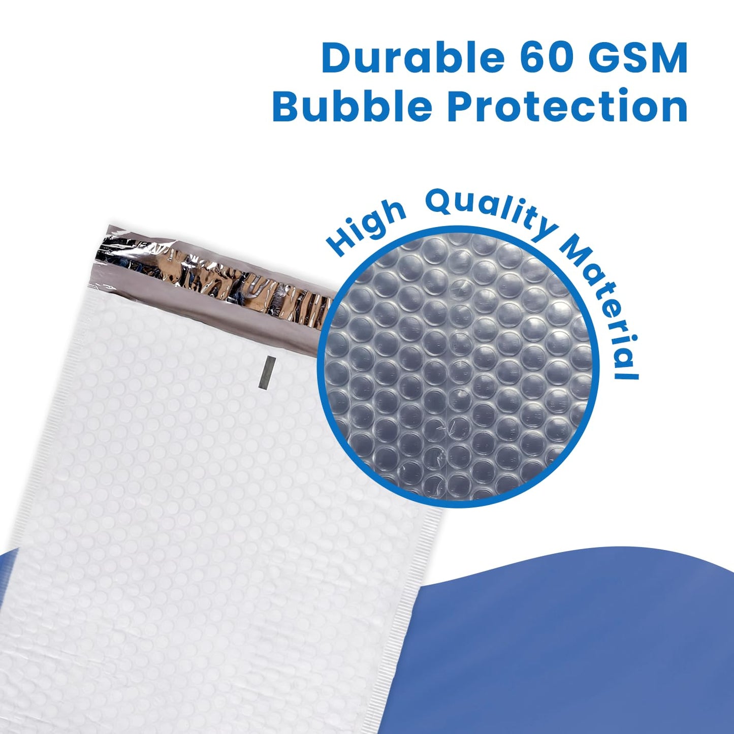 SMART MATTER Poly Bubble Mailer 9.5x14" (Usable Size) | 25 Pcs White Bubble Mailers | Opaque Design, Water Resistant, Self Seal, Durable Bubble Packaging Envelopes for Small Business, Online Sellers