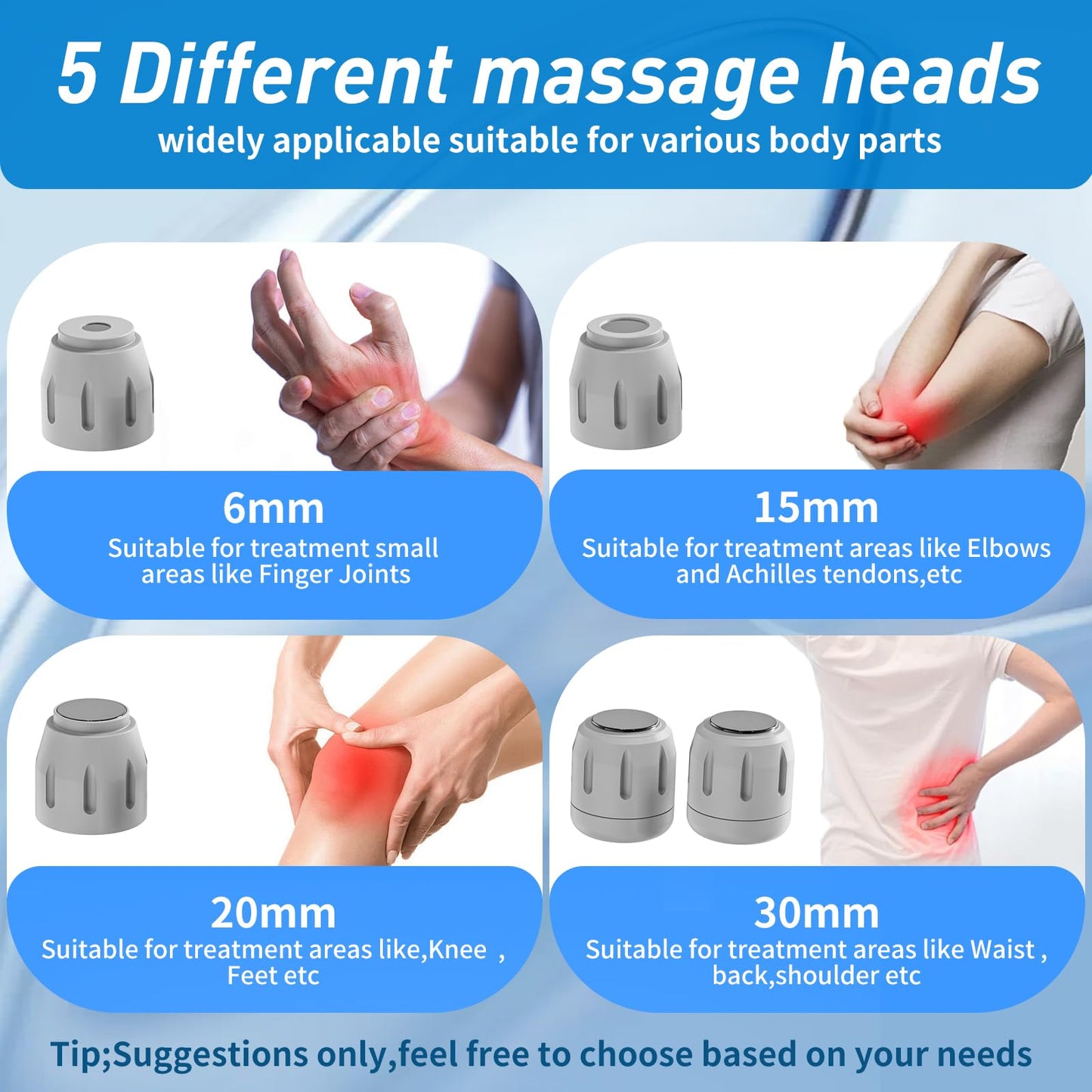 Shockwave Therapy Machine for Joint and Muscle Pain Relief, FSA/HSA Eligible Shockwave Therapy for Back, Leg, Elbow, Shoulder Non-Invasive ESW T Shock Wave Therapy Device