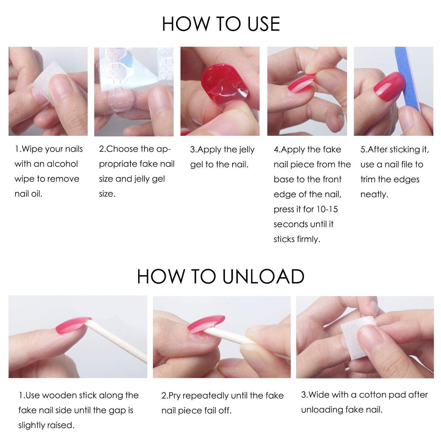 LPOODDNU Purple Pink Press on Nails Almond - Medium 3D Embossed Flower Fake Nails with Pearl Designs, Glossy Finished Reusable False Nails with Adhesive Glue Tabs - 24Pcs Nail Kit for Women Manicure