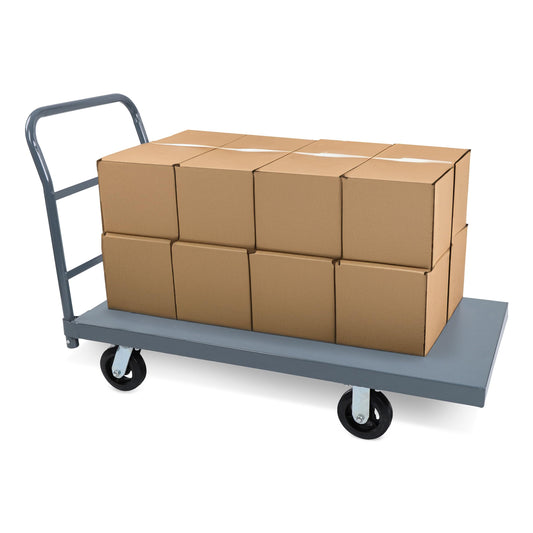 BISupply Flat Dolly Cart with Wheels Heavy Duty 36 x 72 Inch Cart - 2000lb Capacity Flatbed Hand Truck