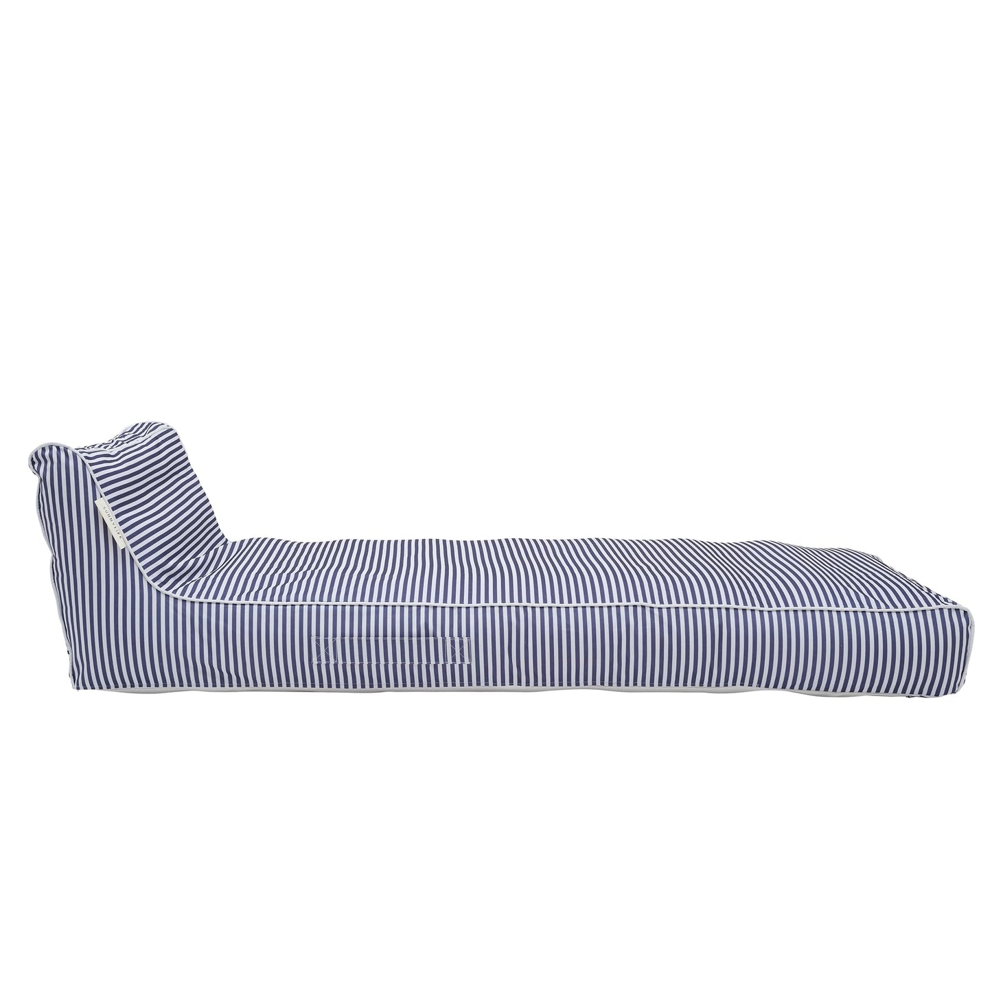 SUNNYLiFE Le Weekend Luxe Lie-On Lounger, Navy, PVC/Polyester, 70.87 x 33.46 x 19.69 inches, 8.38 lbs