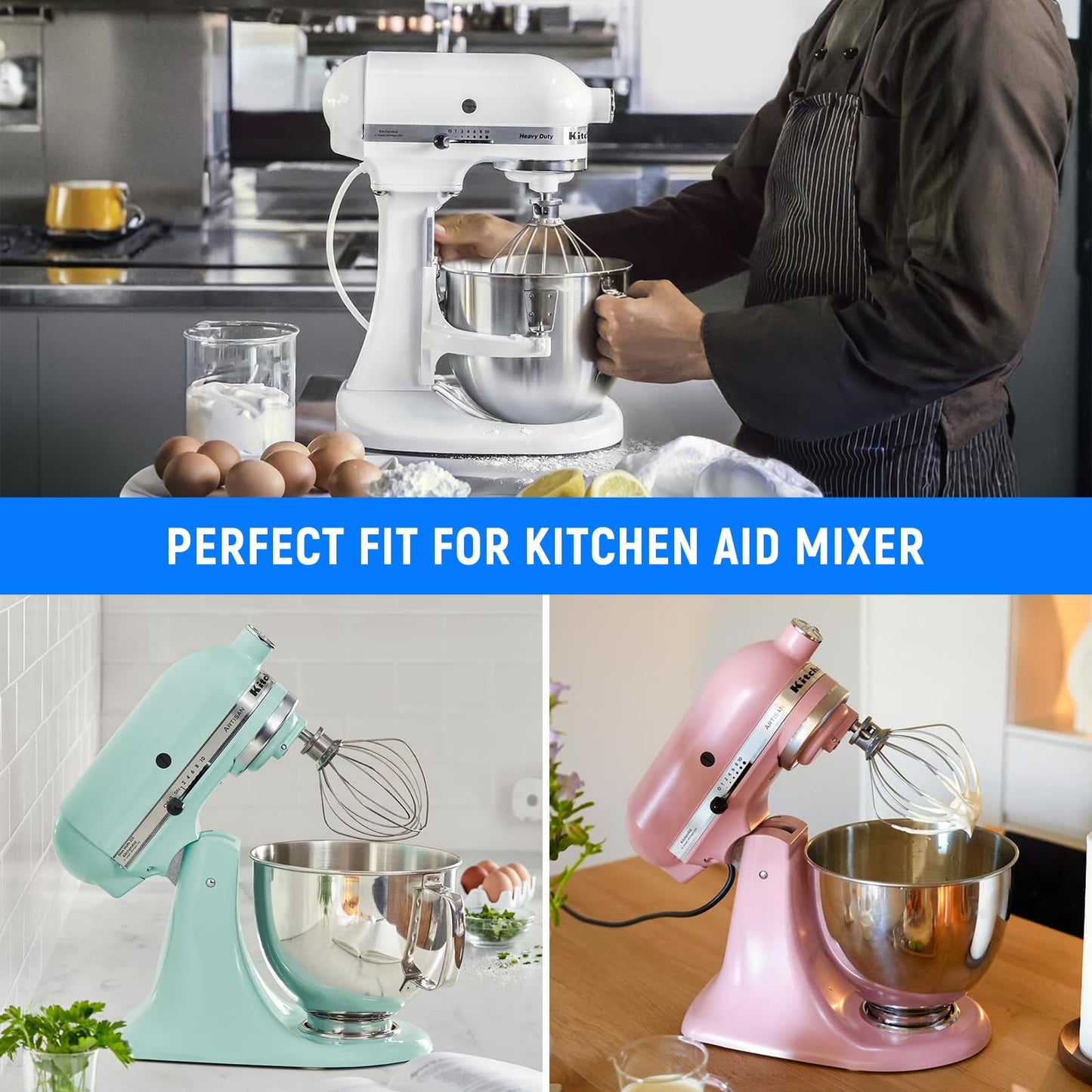 Mixer Whisk Attachment for Kitchenaid Stand Tilt-Head Wire Whip Accessories