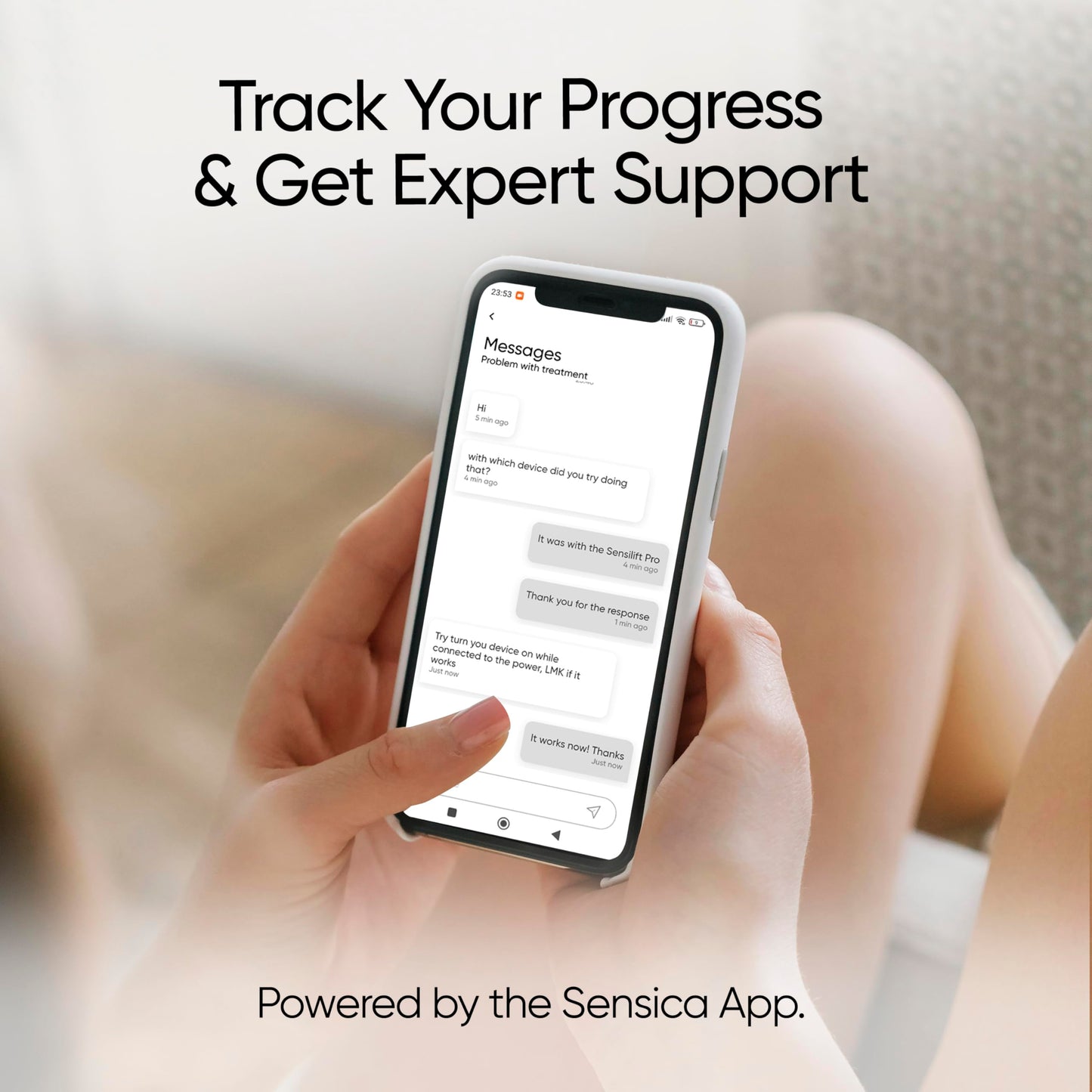 Sensica Sensilight PRO IPL Hair Removal Device – Powerful Cordless At-Home Hair Remover for Women & Men, 6 Energy Levels, 2 Treatment Windows, Patented RPL™ Advanced Technology, Full Body & Face