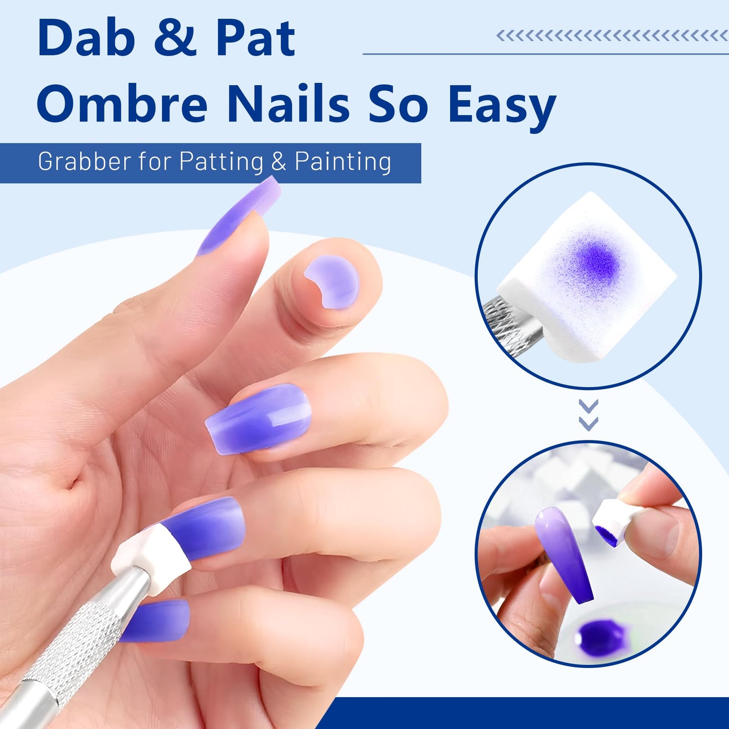 ABAC Solid Gel Nail Polish,Ombre Gel Nail Polish,Pat Paint Nail Gel-24 Colors Blue Pink Purple Shimmer Hema Free Gel Polish w/Pro Brush Soak Off LED Gift for Women