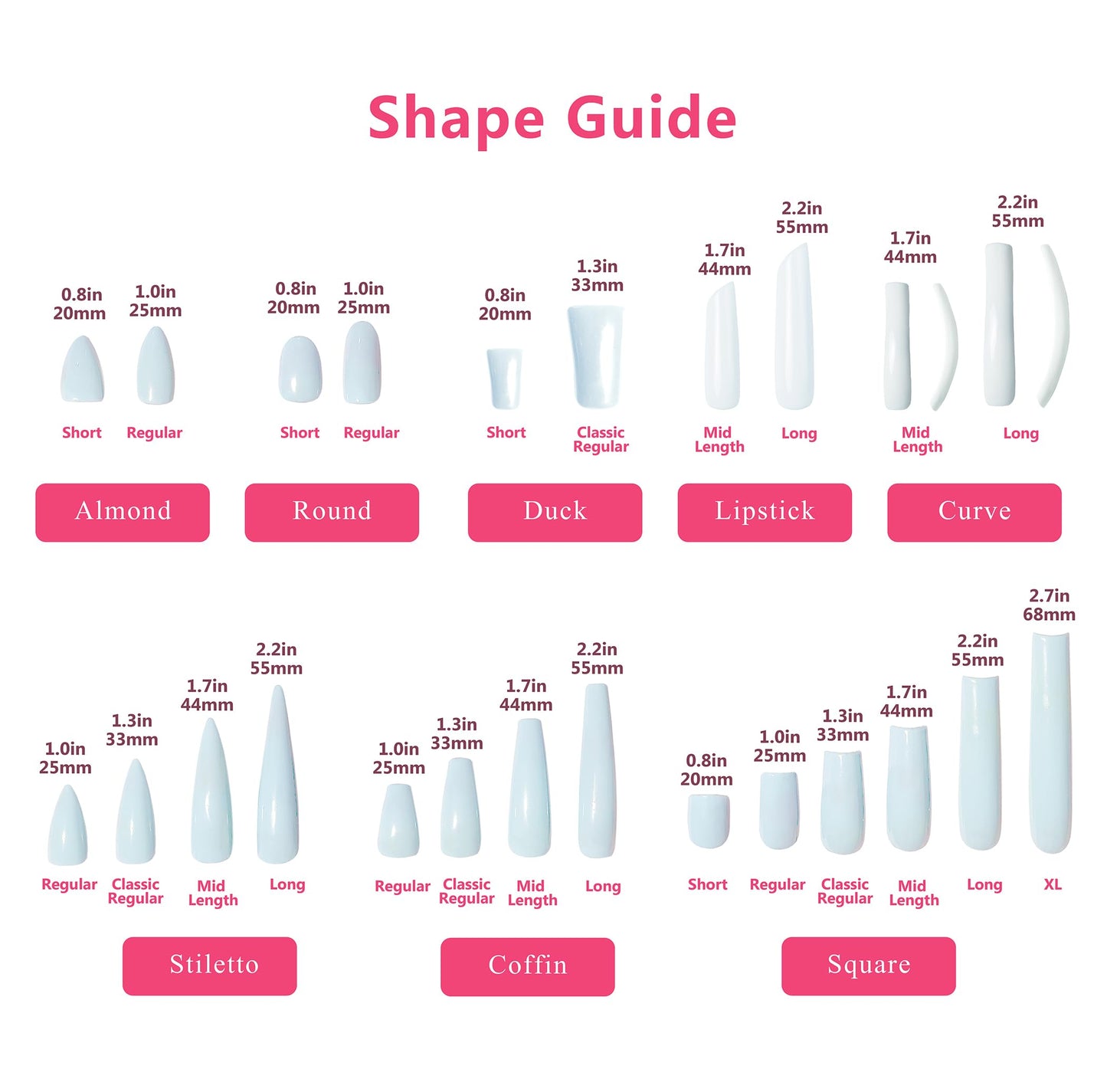 LOVFUL Press on Nails Chicago | Handmade with Full Covered Crystals | Reusable Fake Nails | Curve Long 2.2 in | H189-S