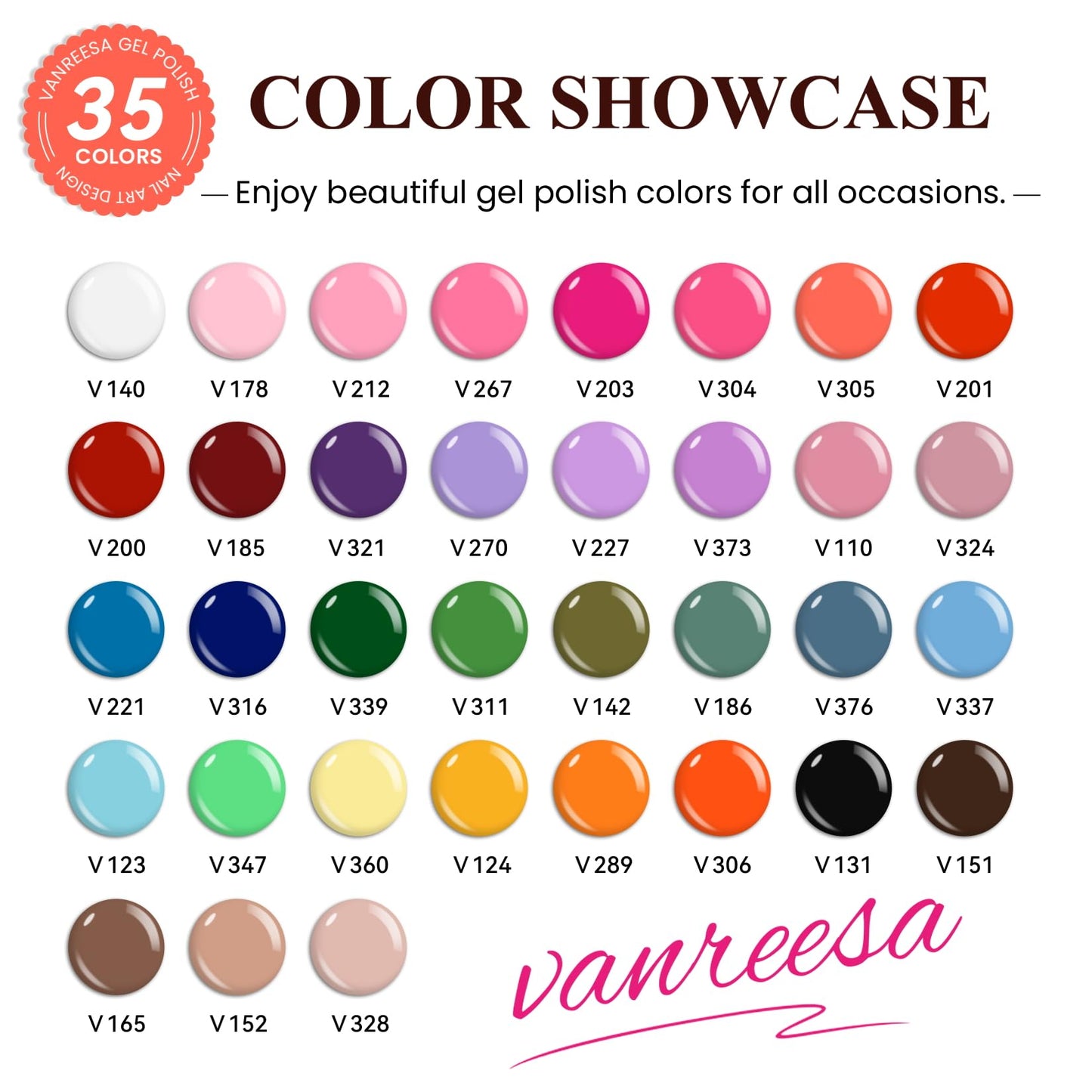 VANREESA 73 Pcs Gel Nail Polish Kit with U V Light and Nail Drill Kit 35 All Seasons Colors Nail Polish Set with Base Coat & 4 Effects Top Coat Gel Polish Nail Set Complete Nail Kit Gifts for Women