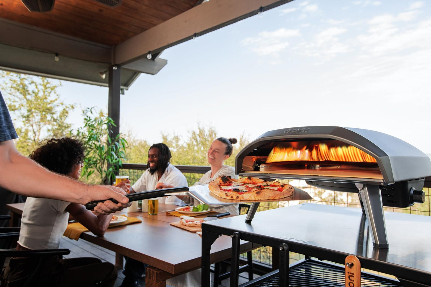 Ooni Koda 16 Gas Pizza Oven - Includes 14" Pizza Peel, Koda 16 Cover and Infrared Thermometer