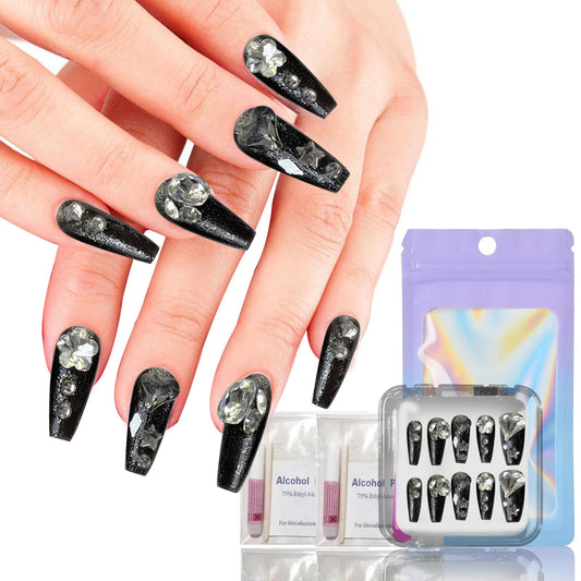 10-Piece Handmade Press On Nails Set - Convenient, Versatile, Reusable - Includes Press On Nails, Glue On Nails, Impress Nails - Pastel & Variety of Styles
