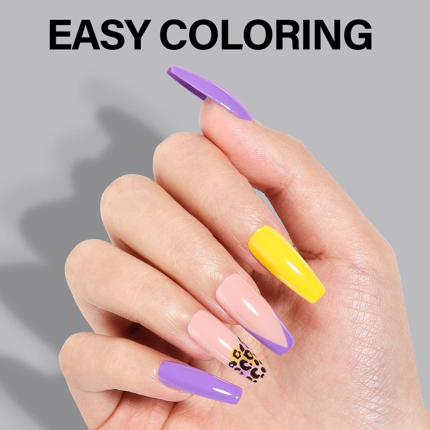 AILLSA Medium Coffin Nails Tips - Upgraded Matte Soft Full Cover Gel Nail Tips No Filed, 240Pcs Pre-shaped Gelly Tips Acrylic Clear Fake Press On Nail Tips for Soak Off Nail Extension 10 Sizes