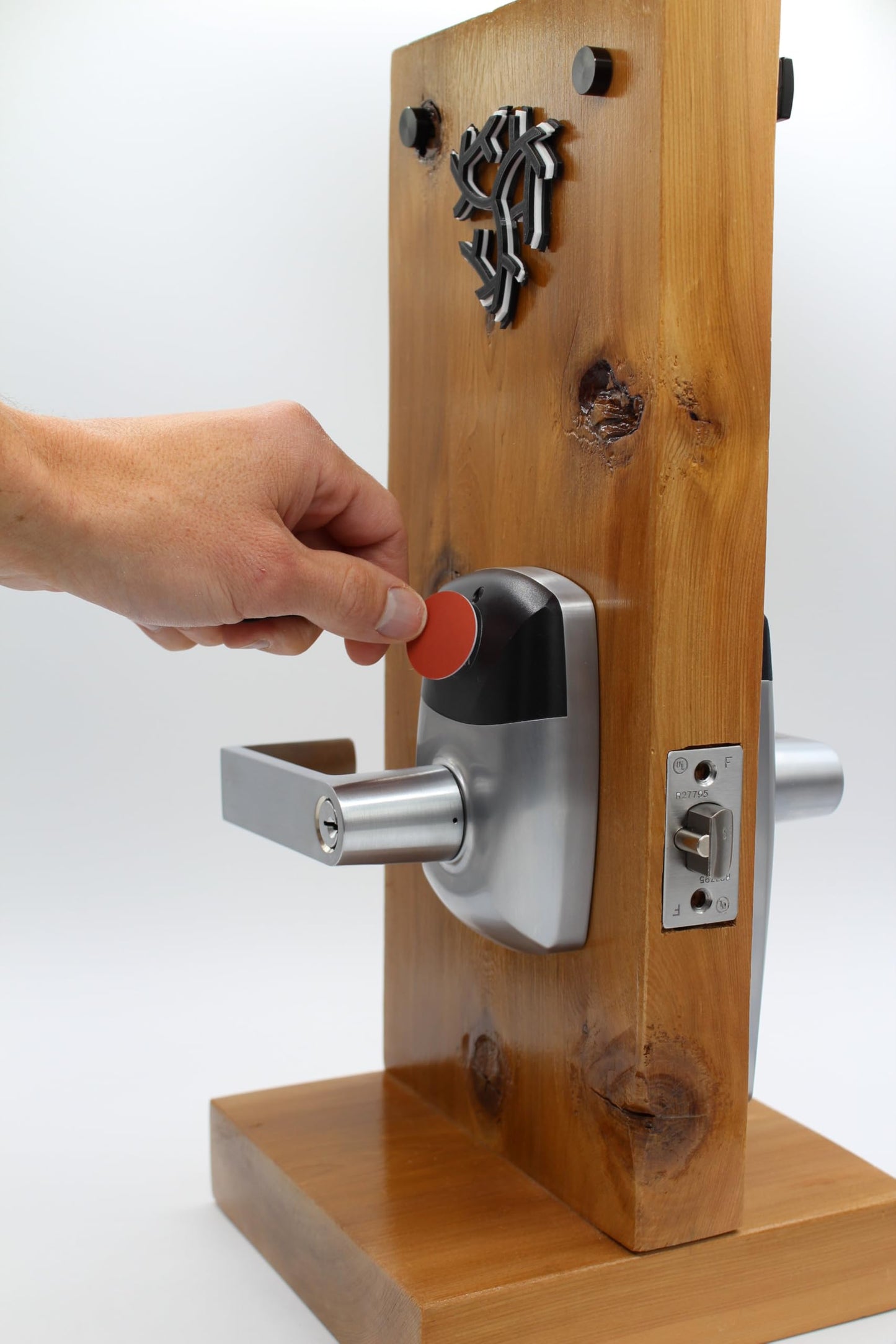 RFID Commercial Lever Door Lock, Access Control System App, Includes 2 NFC keycards (Right-Hand)