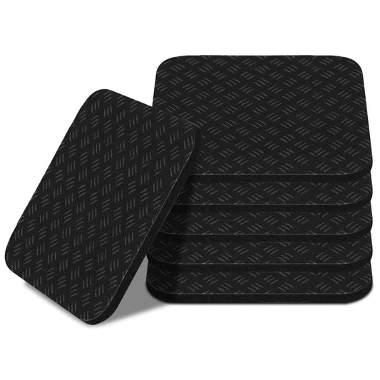 Compact Silicone Treadmill Mat, Non-Slip Shock Absorbing Pad, Floor Protector for Home Gym Equipment, Easy to Clean, Anti-Vibration, Prevents Floor Damage (6, 3.94x3.94x0.2inch)