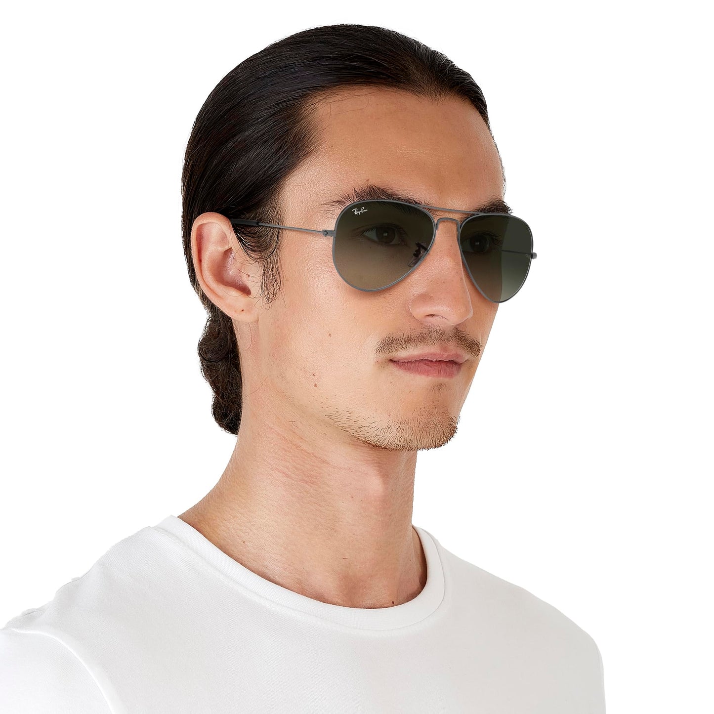 Ray-Ban RB3025 Classic Aviator Sunglasses, Gunmetal/Grey Gradient, 62 mm