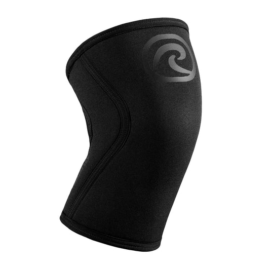 Rehband 5mm Knee Sleeves for Functional Training, Cross-Training & Powerlifting, Weightlifting Knee Support made of Neoprene, Unisex, Colour:Carbon/Black - 1 Piece, Size:Large