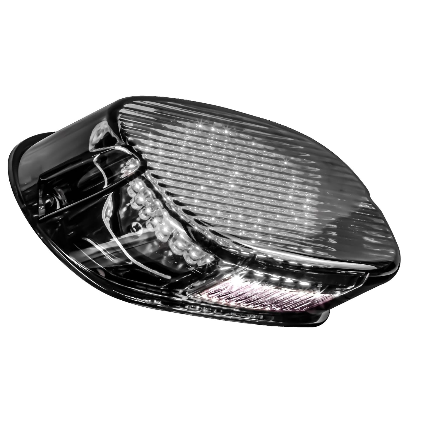 Eagle Lights Strobing LED Brake Light for Harley Davidson Motorcycles with Bottom License Plate Window - Smoked