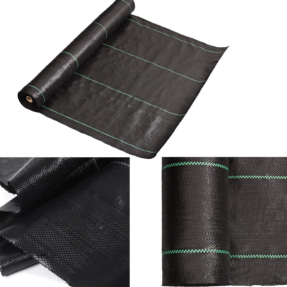 Petgrow Heavy Duty Weed Barrier Landscape Fabric for Outdoor Gardens, Non Woven Weed Blockr Fabric - Garden Landscaping Fabric Roll - Weed Control Fabric in Rolls(4FTx100FT)