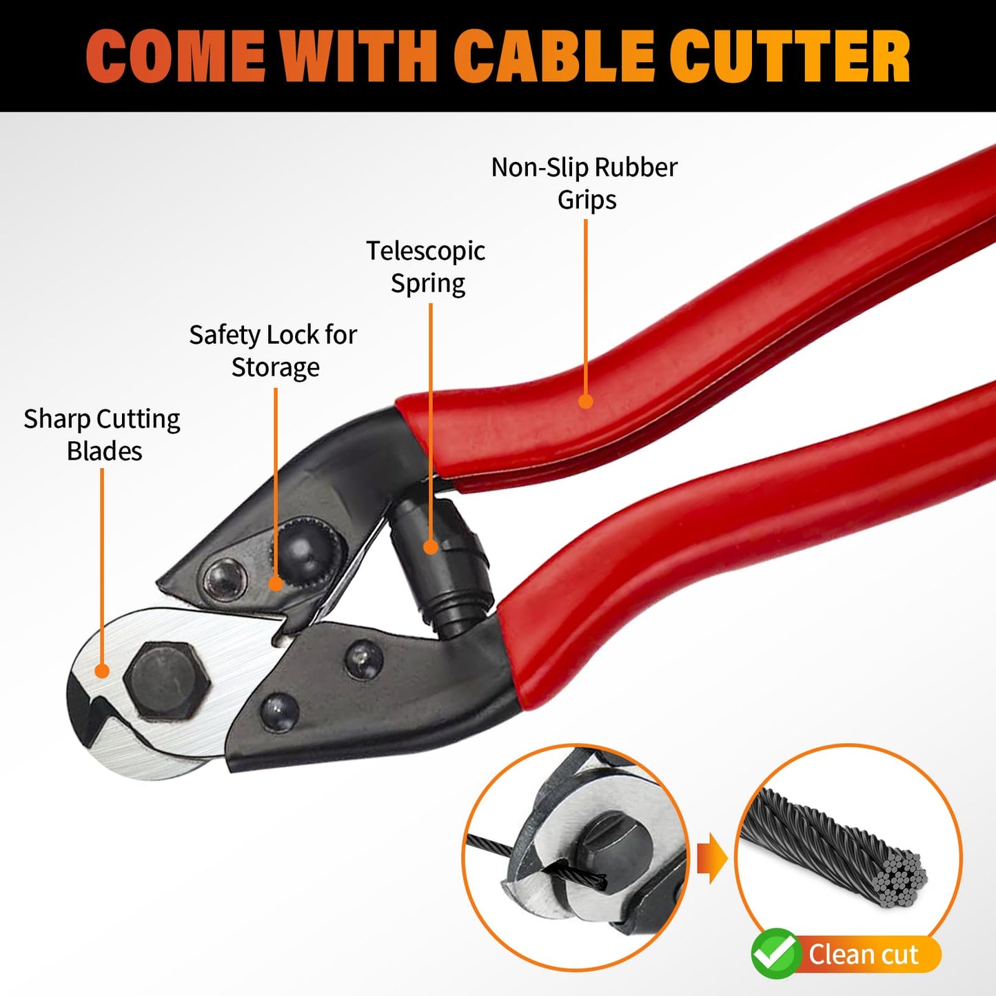 Black Stainless Steel Cable for Railing - 500FT 1/8" T316 Wire Rope for Deck Cable Railing System Kit